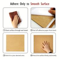 Tablero De Tachuelas De Madera De 30cm/11.8in Con Adhesivo Auto-Adhesivo Tablero Decorativo Para Pared De Fotos Tablero De Noticias Tablero Con Gancho - details 8