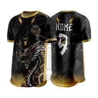 Sudadera De Fútbol Dragón Nueva 2025 Moda Callejera Suelta Manga Corta Para Hombres Y Mujeres Ligera Transpirable Absorción De Sudor - details 12