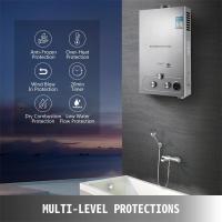Calentador de agua a Gas GLP, con kit de cabezal de ducha, 12KW/16KW, 6L/8L, caldera de agua de propano sin tanque de acero inoxidable, electrodoméstico para acampar en el hogar - details 5