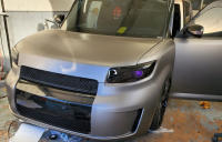 Papel De Embalaje De Vehículo Auto Adhesivo Gunmetal Gris Mate Roll De Vinilo Con Suelta De Aire Para Carrocería De Coche - details 2