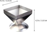 Molde piramidal de Maple inoxidable para Tartas, Molde para Arce, Plato para Serir, 11x11 cm - details 0