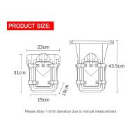 Bolsa De Borde De Impacto Para Motocicleta Impermeable Y Reflejante Bolsa De Marco De Impacto Desmontable Rápido Accesorio Para Ciclismo Al Aire Libre - details 1