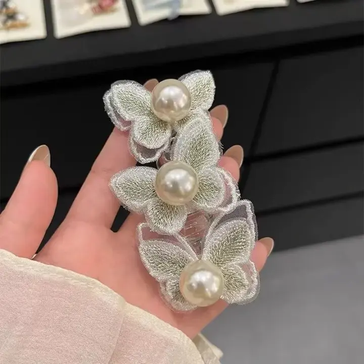 Cinturones Elásticos Para Pelo De Mujer Y Niñas Con Diseño De Mariposa Accesorios Para Cabello De Espiral De Goma Para Colas De Caballo - 1