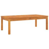 vidaXL Mesa de centro de madera maciza de acacia 100x50x33 cm Conjunto Terraza Muebles Jardín Exterior Juego de Muebles de jardín Mueble Jardín Exterior Muebles de Salon Exterior - details 1