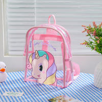 Mochila De PVC Transparente Con Diseño De Unicornio Para Niñas Mochila De Princesa Para Jardín De Infantes Y Escuela Para Niños - details 5