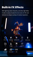 Mbitful K6 Mini Luz De Tubo RGB Portátil Para Fotografía Y Video Lámpara De Rellenado Magnética 2500-9000K Para Vlog Youtube - details 8