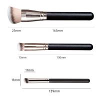 Cepillo De Maquillaje Para Fundamento Y Corrector Angulado Cubrimiento Sin Alergias Pelo Sintético Herramienta De Belleza Para Sombra De Ojos Y Contorno - details 0