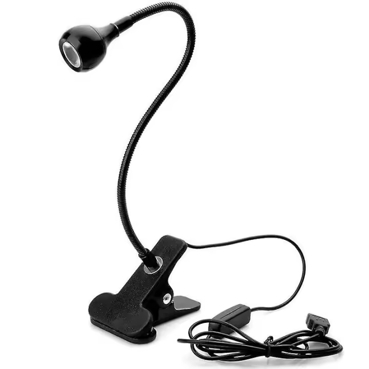 Book Light Clip Reading Lamp USB Bed Night Lamp with 3 Color Modes Weaker Eye Protection Perfect for Night Reading, Black - 1