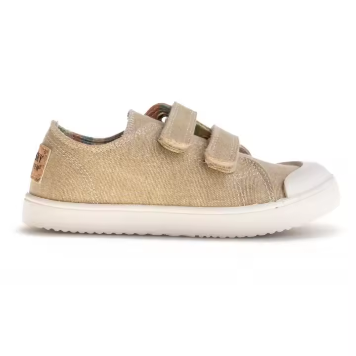 Zapatillas de lona niño PABLOSKY 980130 SNEAKERS LONA LAVADA BEIGE 34869 25V - 1