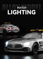 Mercedes-Benz AMG GT F1 Carrera De Seguridad Modelo De Coche De Aleación 1:24 Con Sonido Y Luz Juguete Retroalimentado Para Niños Coleccionable Decoración Regalo - details 5