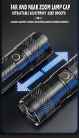 Linterna LED Potente Para Camping Con Zoom Telescópico Y Luz De Inundación COB Material ABS Y Plástico Modos De Iluminación Múltiples - details 5