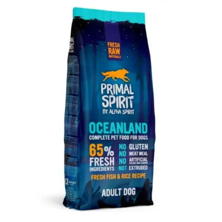 Alpha Spirit Primal Spirit Oceanland 12Kg para Perros Adultos de Todas las Razas - 1