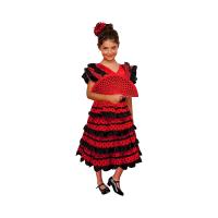 Vestido Sevillana cordobesz niña,  Vestido Flamenca Sevillana Bebe Niña y Chica, Trajes Flamenca Sevillana Niña con Diseño de Lunares - details 3