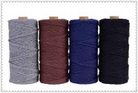 Cordón De Algodón Colorido Hecho a Mano Para Decoración Bohemia 4mm 100% Algodón Tejido Macramé DIY Para Casamiento Y Hogar 110 Yardas - details 14