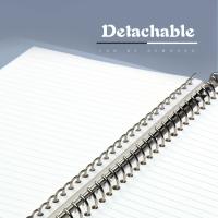 Cuaderno De Enseñanza Con Anillas De Metal Reemplazable A5/B5/A4 Para Estudiantes Y Oficina Con Divisores Hojas Sueltas Para Diario - details 3