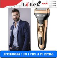 LoLek Afeitadora Inalámbrica 3 en 1 – Recortadora de Barba y Bigote | Corta Pelo y Vello de Nariz y Orejas | Batería Recargable | Cuchillas de Acero Inoxidable | Portátil, Ergonómica y Fácil de Limpiar | Afeitado Preciso y sin Irritación 🧔✂️ - details 0