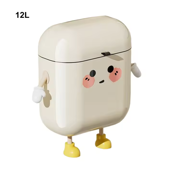 Cesta De Basura Colgante Para Cocina Y Baño Hecha De Plástico ABS Duradero Fácil De Limpia Cubierta Superior Previene Olores - 1