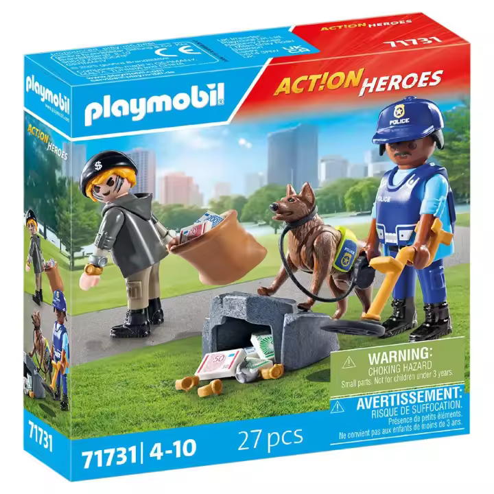 Playmobil Figura De Búsqueda Policial - 1