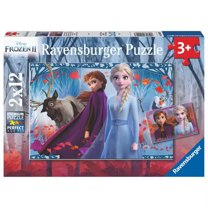 Ravensburger-Dos puzzles de 12 piezas - Frozen - 1