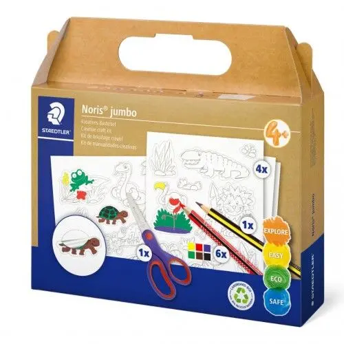 STAEDTLER Kit Noris jumbo, 12 piezas, kit infantil + 4 años, Set de manualidades, para niño de años - 1