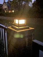 Lámpara De Valla LED Impermeable Con Panel Solar Para Jardín Y Calle Iluminación De Paisaje Solar Autónoma Post Cap Pilares Nuevo - details 17