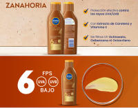 NIVEA SUN Loción Solar Zanahoria Bronceado Intenso SPF6 - 200 ml resistente al agua - details 1