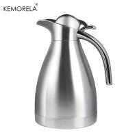 KEMORELA Termo De Acero Inoxidable 1.0L Para Agua Caliente Y Fría Hervidor De Agua Aislado Con Botón Para Mantener Caliente Café Té - details 0