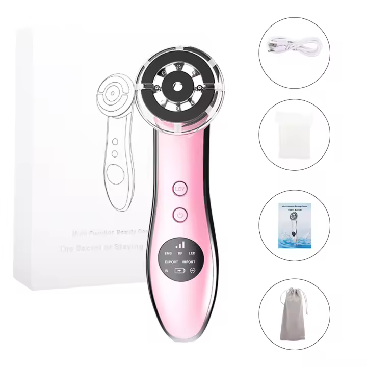 Máquina de Levantamiento Facial RF 5 LED Rejuvenecimiento de Piel de Alta Frecuencia para Acné, Arrugas, Envejecimiento Herramienta de Cuidado de la Pielión - 1
