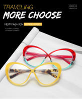 Gafas De Moda KAMMPT Con Marco Oval Sobredimensionado Colores Dulces No Prescrito Diseño Nuevos Y Estilizados Popularidad Alta Para Mujeres - details 2