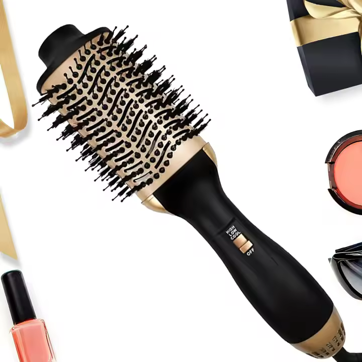 Peine Secador De Pelo Profesional 4 En 1 Para Mujeres Enchufe Universal Voluminizador Y Liso Antiaderide Automático - 1