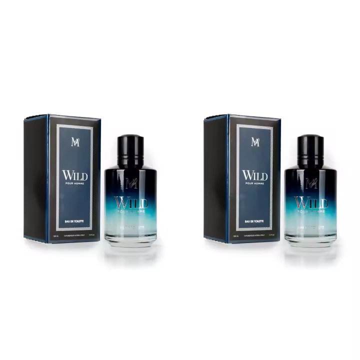 2 UNIDADES Wild Eau de Toilette para hombre 100ml Montage Brands Fragancia inspirada en otros perfumes Pour Homme Colonia - 1