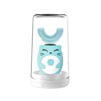 Nueva Llegada Cepillo De Dientes Eléctrico Para Niños En Forma De U De Silicona Grado Alimenticio Con Bricles De Medio Poder Ultrasonido - details 7