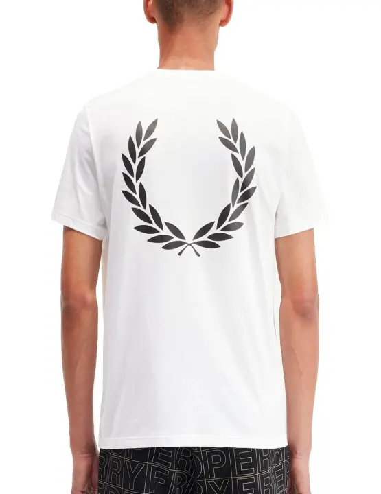 Camiseta Fred Perry Laurel Wreath Blanco - 1
