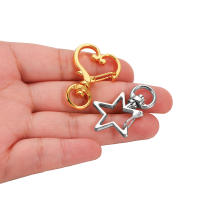 Lote De 10 Llaveros Mixtos De Colores Con Diseños De Luna Perro Gato Delfín Nube Corazón Para DIY Joyería Accesorios De Enlaces Metálicos De Aleación De Zinc - details 4