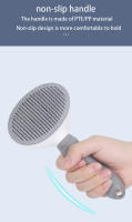 Cepillo De Peluquería Para Mascotas De Acero Inoxidable Con Agujas Flotantes Eliminador De Pelo Para Perros Y Gatos Cuidado De La Piel Y Belleza - details 4