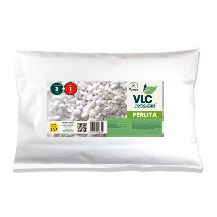 ✅ Perlita para plantas de VLC Horticultura 3L + 1L GRATIS. Indicado para todo tipo de cultivo de huerto, flores, plantas y para mejorar la cualidades de todo tipo de sustratos de cultivo. - 1