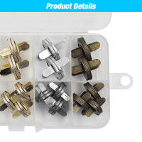 20 Conjuntos De Botones Magnéticos 10mm-18mm Para Bolsos Y Monederos Con Caja Herramienta De Costura Y Manualidades Plata De Latón - details 2
