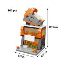 Kit De Bloques De Construcción DIY Para Niñas Modelo De Casa Y Callejón Playa Clásica De Película Juguetes Educativos Para Niños Edad 6-12 - details 4