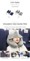 Almohada De Cuello Para Viaje U-Shaped Inflable Con Capucha Almohada De Siesta Para Coche Exterior Y Avión Almohada De Cuello De Viaje - details 4