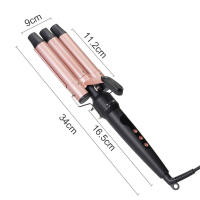 Rizador Pelo Ondas Plancha Ondas, [5 en 1] Rizador de Pelo con Temperatura Regulable, Cerámica Ondulador de Pelo Calentamiento Rápido Pinzas Rizadoras 3 Barriles con Barras Recambiable - details 0