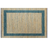 vidaXL Alfombra de yute tejida a mano 160x230 cm Color Amarillo,  Azul,  y mas Alfombras de área  Alfombra de Piso para Sala de Estar Dormitorio Habitación Salón - details 1