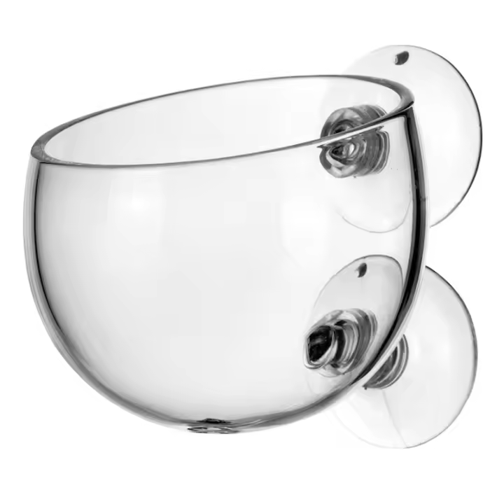 Vaso De Cristal Para Acuario Con Aspiradores Pot Para Cultivar Semillas De Plantas Acuáticas Y Coral Decoración Para Tanque De Peces - 1