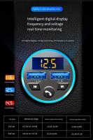 Cargador De Coche Digital 3.1A Dual USB Multifuncional Con Pantalla Bluetooth Receptor Audio Sin Perdida Calidad MP3 - details 9