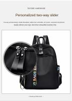 Mochila Grande De PU Negro Para Mujer Bolsa De Viaje Solida Harajuku Estudiante Escuela Unisex Mochila De Alta Calle - details 3