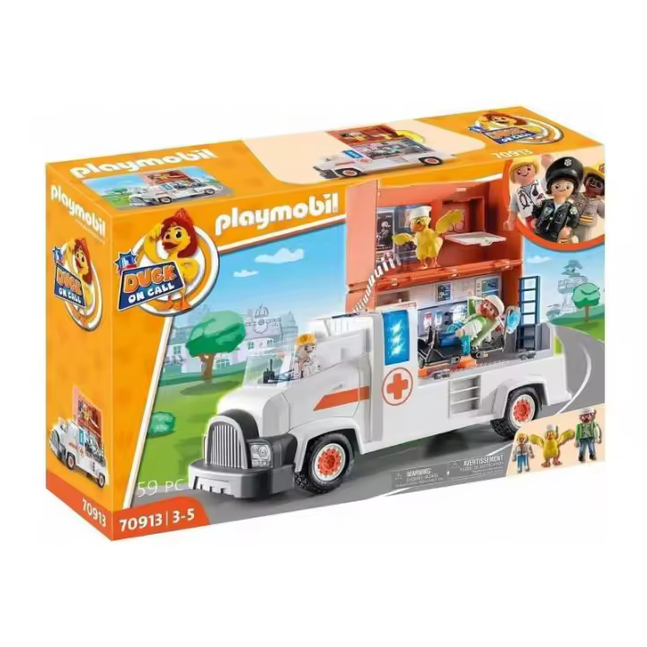 PLAYMOBIL Duck on Call 70913 Camión Ambulancia - 1