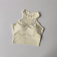 Sujetador Deportivo Para Mujer Sexy Con Aros En Malla De Secado Rápido Conjunto De Chaleco De Yoga Deporte Exterior - details 3