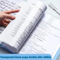 Carpeta De Almacenamiento A4 Con Pantallas Transparentes Colección Morandi Duradera Y Moda Organizador Espacioso Para Documentos - details 7