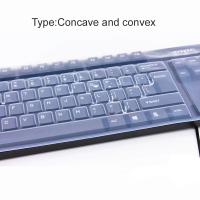 Protector De Teclado Universal De Silicona Film Transparente Cubierta De Piel Para PC Desktop Antigolpes Y Anticaída - details 5