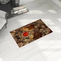 Alfombra De Anime L Y Kira Decoración Cool Regalo Mejor Para Fans De Anime Death Note Alfombra De Horror Estilo Moderno Para El Hogar Material Poliéster Rectangular - details 3