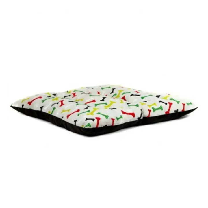 Coshano Cama para Perros Gatos mascotas con acolchado cojín grueso y cómodo 60x60x10 Estampado. - 1
